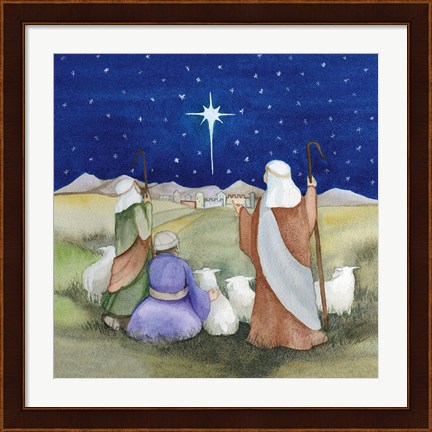 Framed Christmas in Bethlehem IV Print