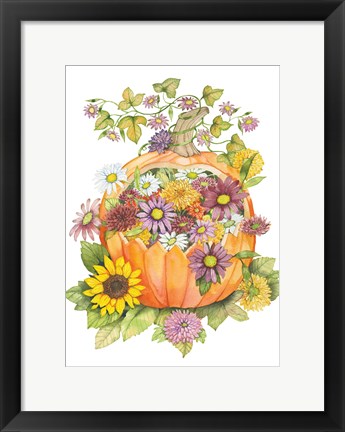 Framed Pumpkin Bouquet Print