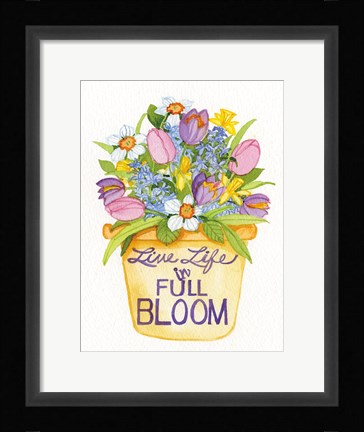 Framed Spring Saying IV Print