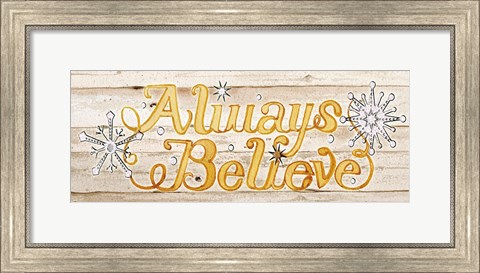 Framed Holiday Sayings IV on Wood Print