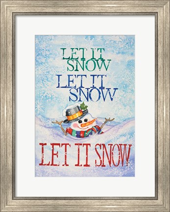 Framed Let it Snow Print