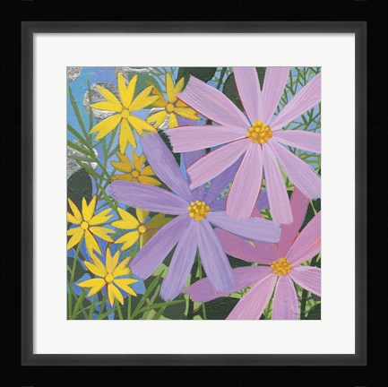 Framed Summer Garden III Print