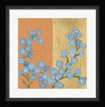 Framed Forget Me Not Print