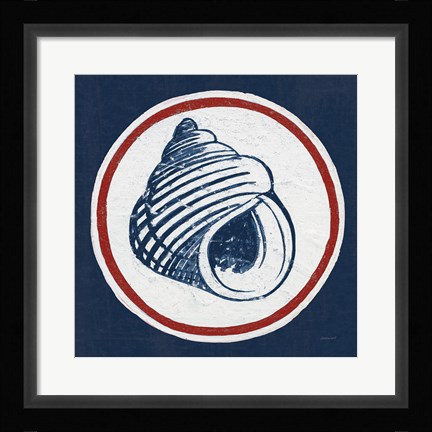Framed Summer Shells III Nautical Print