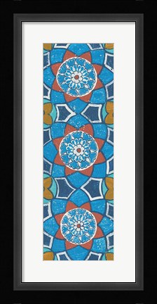 Framed Hex Tiles Panel II Print