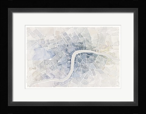 Framed Watercolor Wanderlust London Print