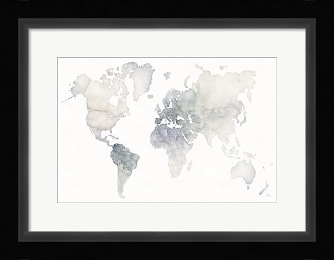 Framed Watercolor Wanderlust Print