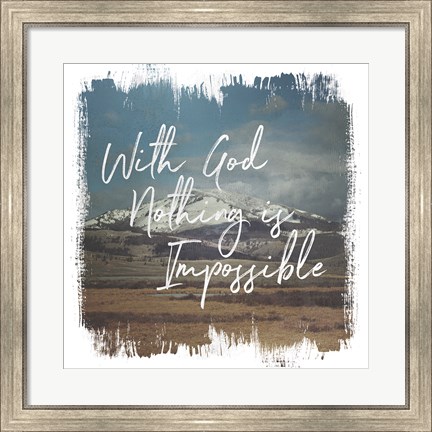 Framed Wild Wishes I With God Print