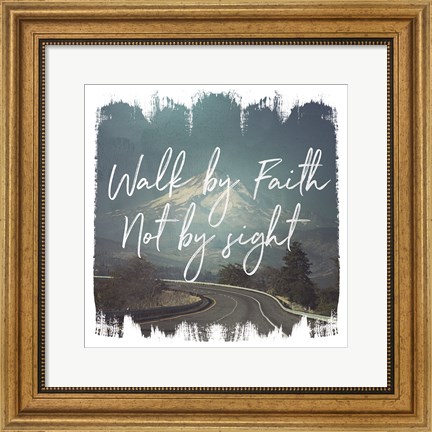 Framed Wild Wishes III Walk by Faith Print