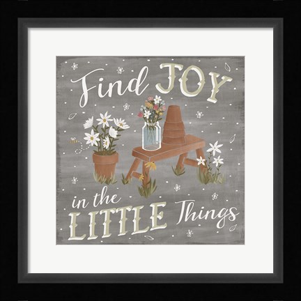 Framed Blooming Garden VI Print