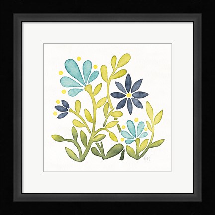 Framed Garden Getaway Flowers IV Print
