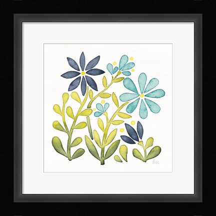 Framed Garden Getaway Flowers II Print