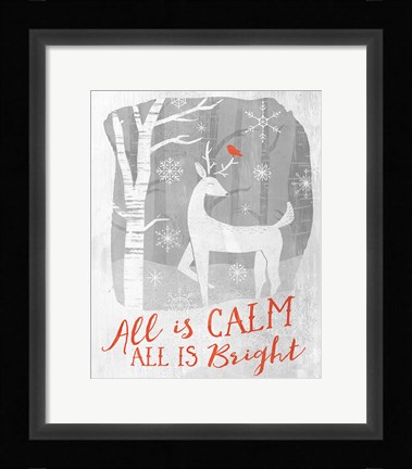 Framed Woodland Wishes I Print