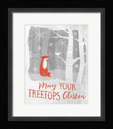 Framed Woodland Wishes II Print