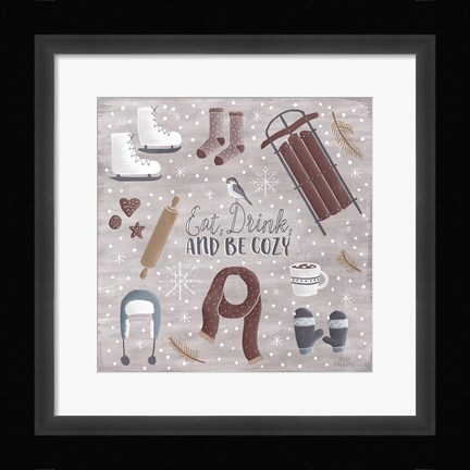 Framed Cozy Winter II Print