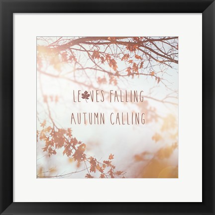 Framed Autumn Calling I Print