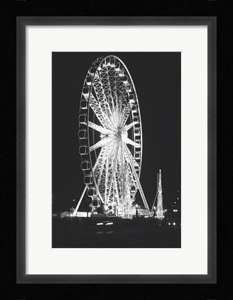Framed Roue de Paris Print