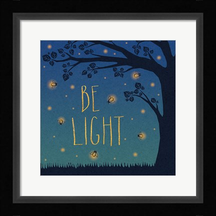 Framed Twilight Fireflies IV Print