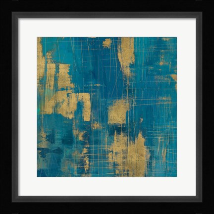 Framed Northern Lights Crop Gold Print