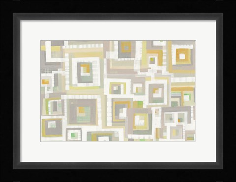 Framed Harbor Windows II Print