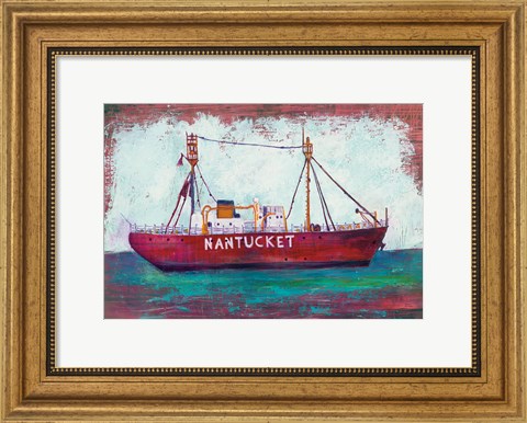 Framed Nantucket Lightship Print