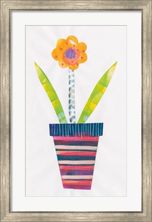 Framed Collage Flower II Print
