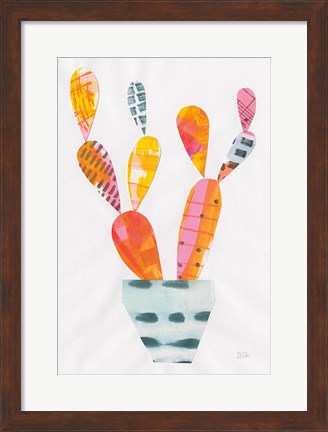 Framed Collage Cactus IV Print
