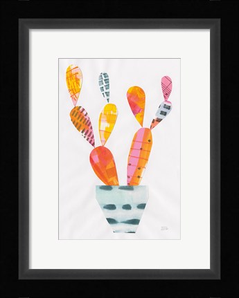 Framed Collage Cactus IV Print