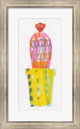 Framed Collage Cactus V Print