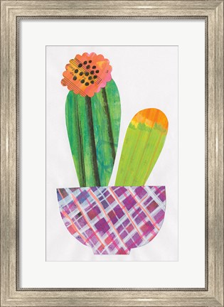Framed Collage Cactus II Print