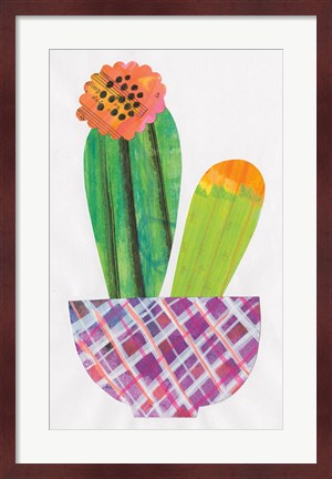 Framed Collage Cactus II Print