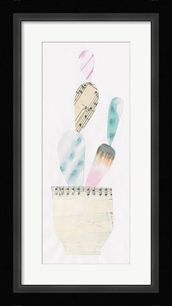 Framed Collage Cactus VII Print