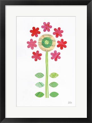 Framed Flower Power III Print