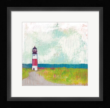 Framed Cloudy Light II Grey Print