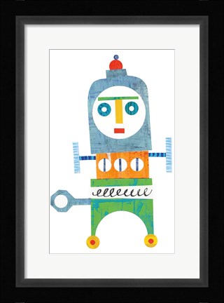 Framed Robot Party Element III Print
