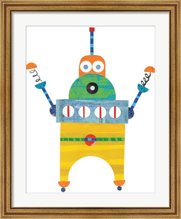 Framed Robot Party Element II Print