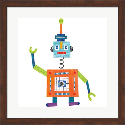 Framed Robot Party III Print