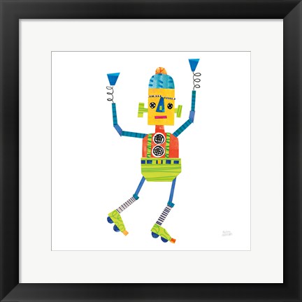 Framed Robot Party I Print