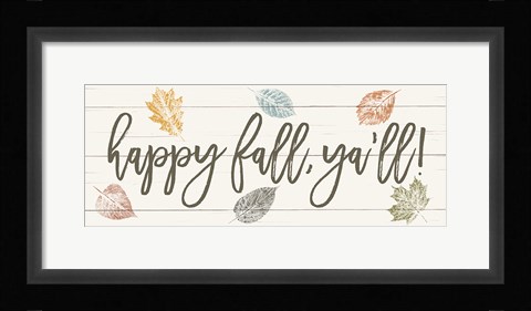 Framed Harvest Sentiments Sign II Print
