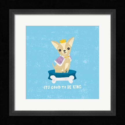 Framed Good Dogs Chihuahua Print