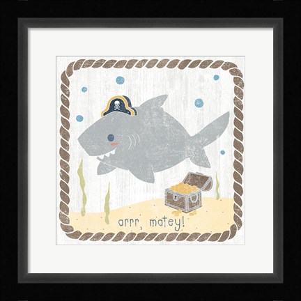 Framed Nautical Friends IV Print
