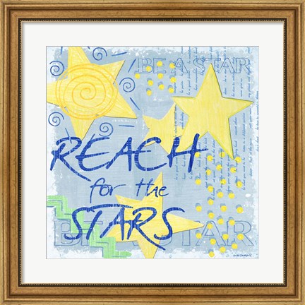 Framed Reach for the Stars Print
