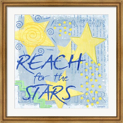 Framed Reach for the Stars Print