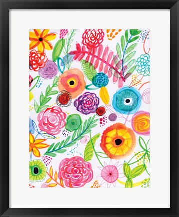 Framed Floral Fun II Print