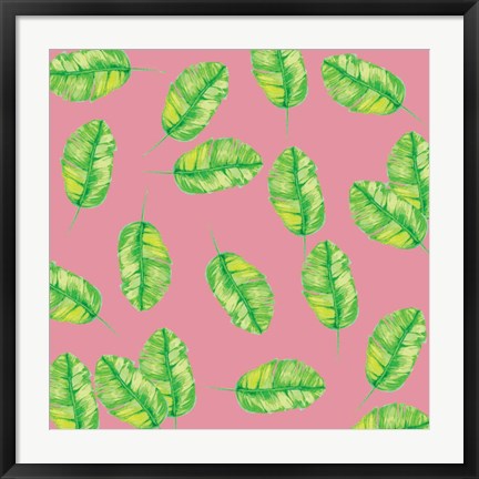 Framed Tropical Pattern Print