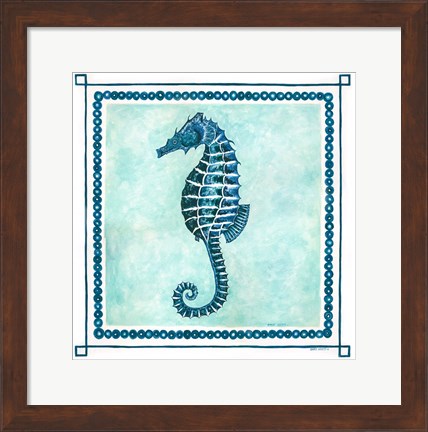 Framed Seahorse Frame II Print