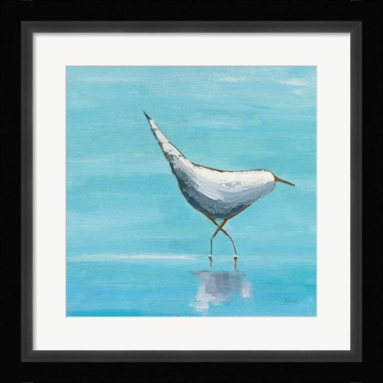 Framed Egret I Bright Print