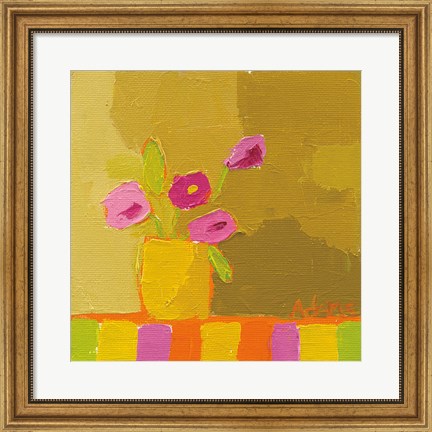 Framed Yellow Vase Print