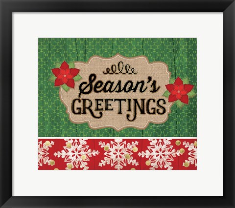 Framed Season's Greetings Print