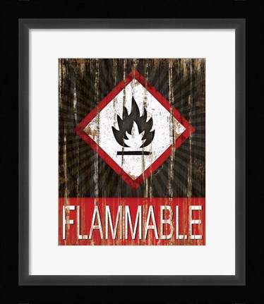 Framed Flammable Print